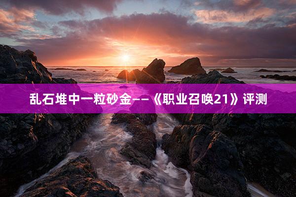 乱石堆中一粒砂金——《职业召唤21》评测