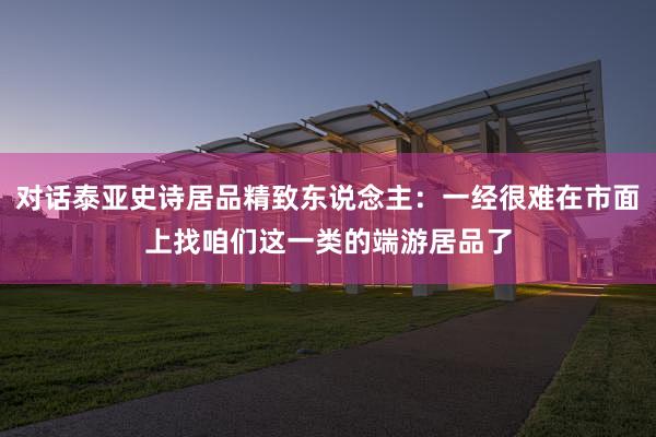 对话泰亚史诗居品精致东说念主：一经很难在市面上找咱们这一类的端游居品了